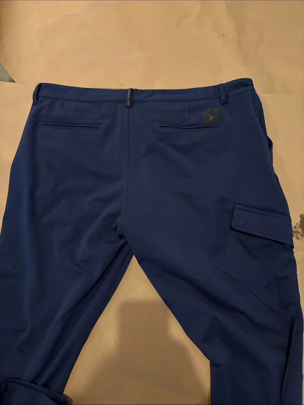 adidas Navy Cargo Pants with Side Pocket 38x32 golf pants